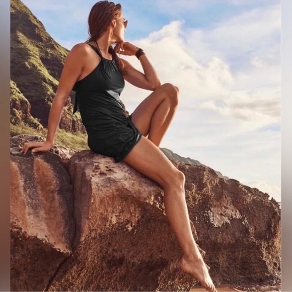 Athleta Black Kokomo Swim Dress, Size S - Picture 2 of 9